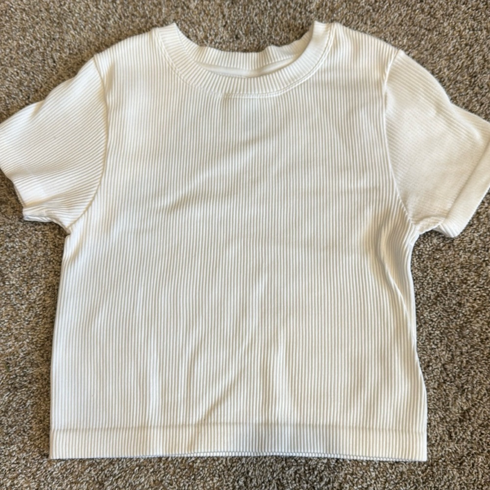 Joy Lab Ribbed Crop Top, Size Small